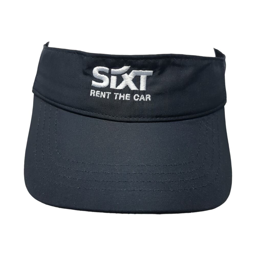 Sixt Rent The Car Strapback Sun Visor Cap Black One Size Adjustable Core 365